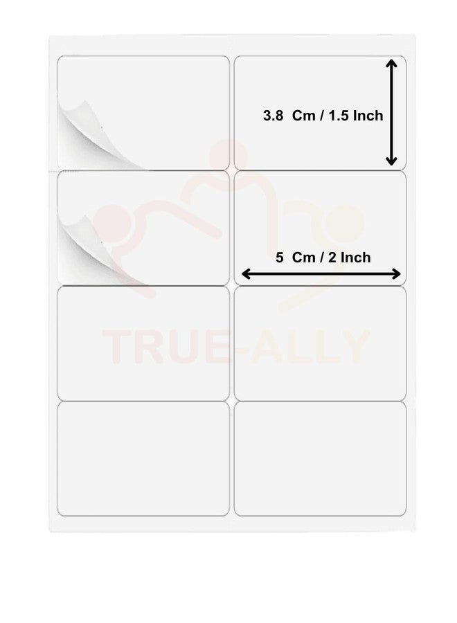 True-Ally ملصقات فينيل بيضاء لؤلؤية مقاومة للماء من ترو-ألي، 160 قطعة (لا تترك أثراً)، مناسبة لبرطمانات ماسون والزجاجات، ملصقات حرفية، ملصقات برطمانات المطبخ، ملصقات زجاجات 5 سم × 3.8 سم (ملصقات مع قلم تحديد دائم) - Image 2